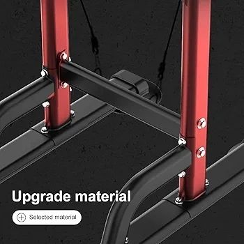 Pull Up & Dip Station Dip Stand Power Tower, Adjustable Height Home Strength Training Fitness Workout Station, Suitable for Teenagers, Women, Men
