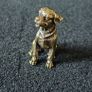 3 brass Dogs, Solid brass. Image 5