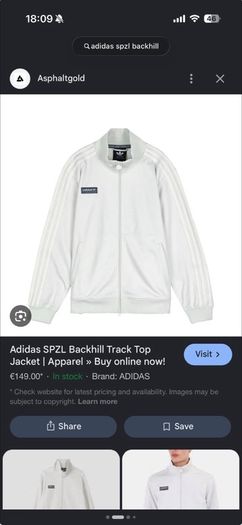 Adidas Spzl Backhill track top