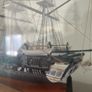 USS Constitution Model ship in case Image 3