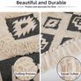Bedroom Rug, Boho Hand Woven Runner Rug with Tufted Machine Washable Area Rugs Absorbent Runner (MULTIPLE SIZES) Image 2