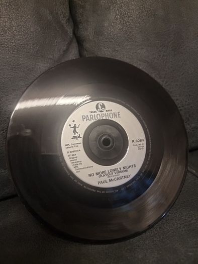 Paul McCartney . No More Lonely Nights 7 inch Vinyl Single Record 1984