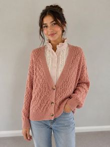 Zara Peach Cardigan