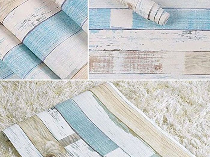 Beach Wood Contact Paper Peel and Stick Wallpaper Easily Removable Printed Stick Wall Paper Decorative Self Adhesive Shelf Drawer Liner Roll - 0.45 x 3 m (FREE POSTAGE)