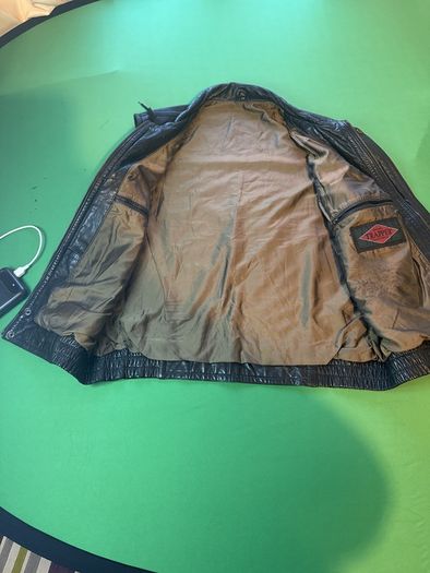 Vintage Trapper Black Leather Biker Vest