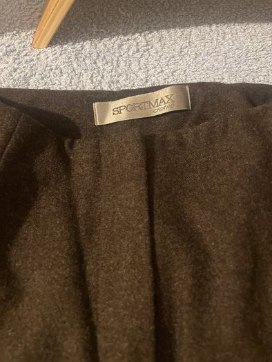 MaxMara dark brown tailored wide leg trousers Size 10