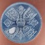 England  1953 Queens Coronation 5 Shilling Crown Coin Condition Image 2