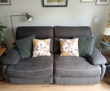 three seater sofa with double recliners