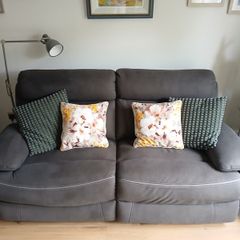 three seater sofa with double recliners