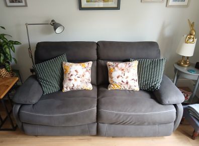 three seater sofa with double recliners