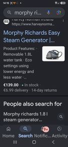 Morphy Richards steam iron