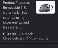 Morphy Richards steam iron
