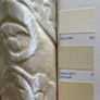 Huge Beautiful Interlined Cream Silk Curtains 110"w x 100"d Image 2