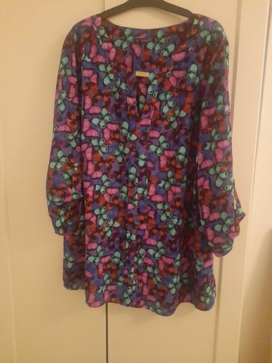 ladies colourful print shiffon blouse