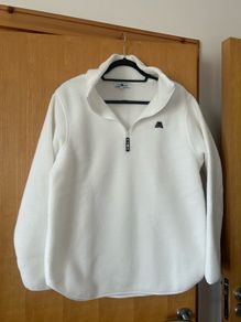 4th Arq Lennox Half Zip White Fleece