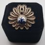 Vintage signed Delft filigree brooch Image 3
