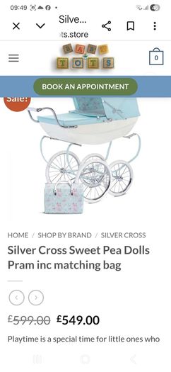 Silver Cross pram Ltd Edt