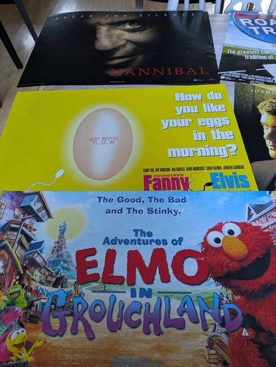 6 UK mini quad film posters