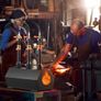 Propane Forge, 3 Burner Farrier Forge, 2600F Tool and Knife Making Blacksmithing Gas Forge, Large Capacity Hexagon Cold-Rolled Steel Image 3