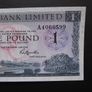 1976 Ulster Bank UNC 1 Pound. Nice Number A4066599 Image 3