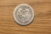 1897 Silver shilling, UK