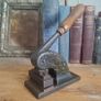 Victorian Cast Iron Desk Embosser Seal Image 2