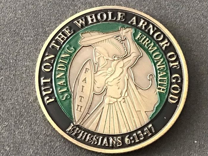 Christian Challenge Coin Armour Of God