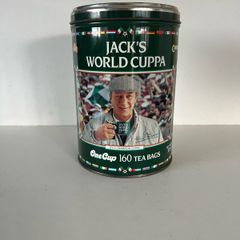 Jack Charlton tea caddy, the road to italia 90
