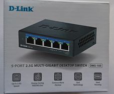D-Link 5-Port 2.5G Multi Gigabit Unmanaged Gaming Network Switch (metal housing)