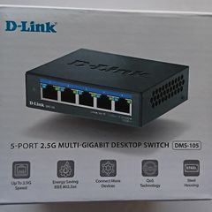 D-Link 5-Port 2.5G Multi Gigabit Unmanaged Gaming Network Switch (metal housing)