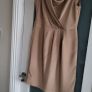 LK BENNETT 100% Silk Tan Cowl neck dress Sz 14 UK (Fit 14-16UK) - Rrp 225 (New) Image 6