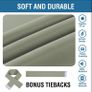 2 Panels 66"x90" Blackout Curtains Pencil Pleat Bedroom Curtain Panel for Privacy Protected Thermal Insulated Image 3