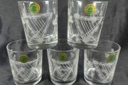 Set of 5 Penrose waterford glasses