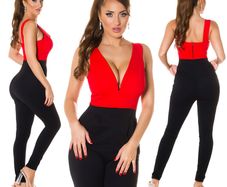 padded redblack jumpsuit  fits 6 8 small 10