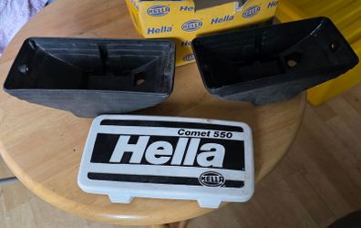 Hella Comet 550 Rally Spot Lamps Incomplete Set