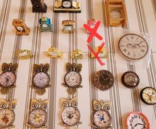 Accessories for Dolls house - miniature clocks