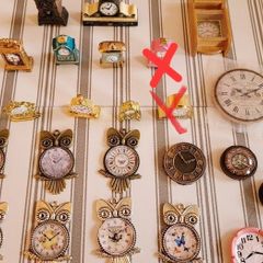 Accessories for Dolls house - miniature clocks