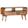 TV Cabinet 90x35x47 cm Solid Mango Wood Image 7