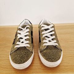 Steve Madden Gold Glitter Sneakers Uk 5.5