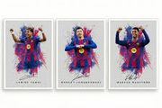 Lamine Yamal Barcelona Signed Photo Poster A4/A3 Print Picture Display Framed Autograph Memorabilia for Football Fans Gift Spain ((A4 Unframed) Yamal Lewandowski Rashford)