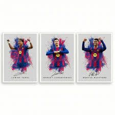 Lamine Yamal Barcelona Signed Photo Poster A4/A3 Print Picture Display Framed Autograph Memorabilia for Football Fans Gift Spain ((A4 Unframed) Yamal Lewandowski Rashford)