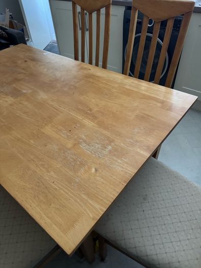 table and chairs