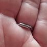 Beautiful silver tone ring with green stone. Image 4