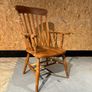 A Late Victorian farmhouse armchair. Image 2