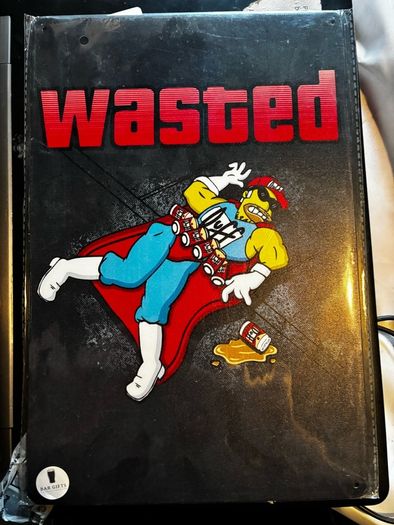 Simpsons metal wall signs
