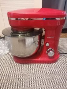 BRAND NEW 1200W 5L Electric Kitchen Food Stand Mixer Stainless Steel Bowl 6 Speed Cream Egg Whisk Whip Dough Kneading Food Mixer
