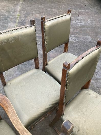 Set of 5 Old Dining Chairs