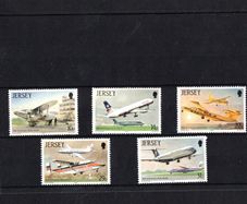 1987 Jersey The 50th Anniversary of Jersey Airport Commemorative Stamps Mint Never Hinged (MNH)
