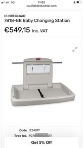 Rubbermaid Changing Table