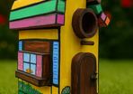 Rainbow Cottage bird house